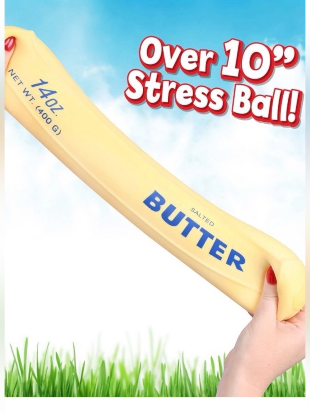 NWT Sunny Days Squeezy Salted Butter Stick Squishy Stress viral Toy - Picture 2 of 5